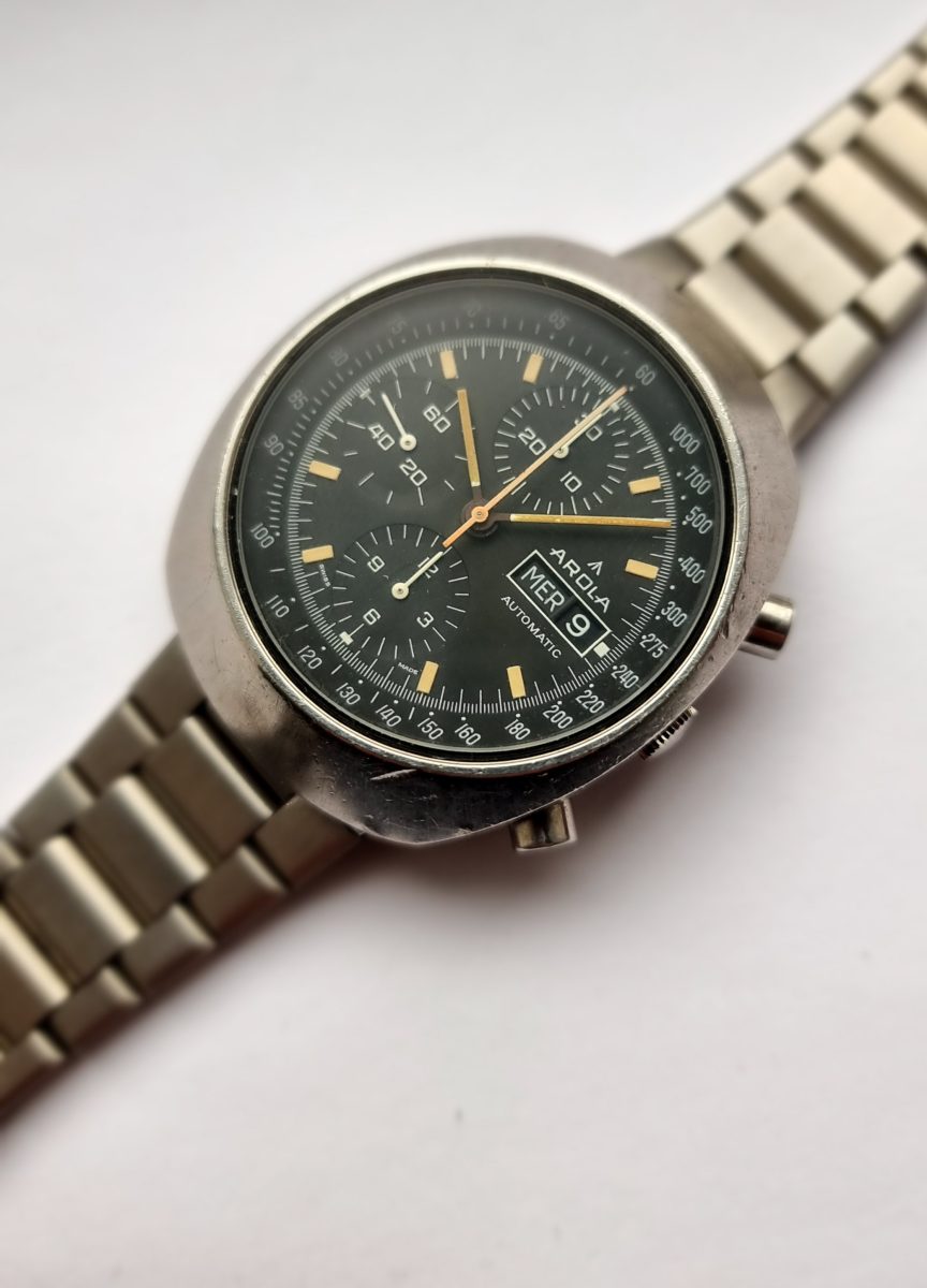 Arola Chronograph with Valjoux 7750, circa 1980s. - Image 3